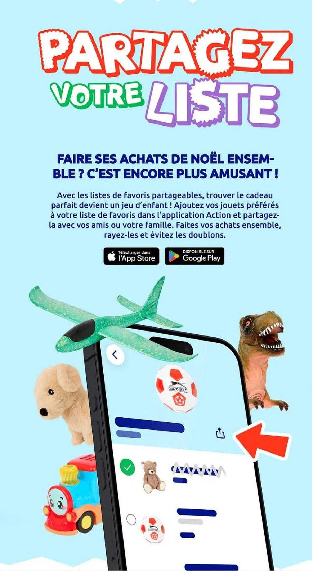 PARTAGEZ VOTRE LISTE