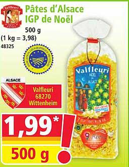 Pâtes d'Alsace IGP de Noël