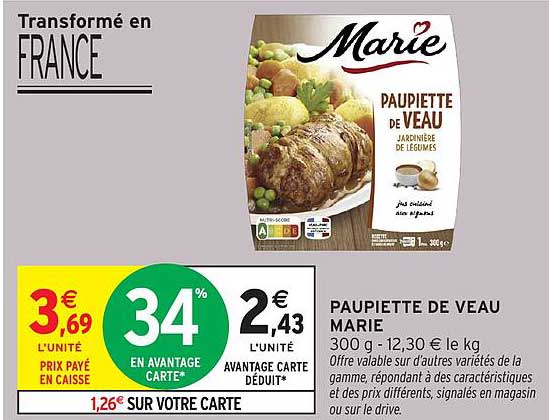 PAUPIETTE DE VEAU MARIE