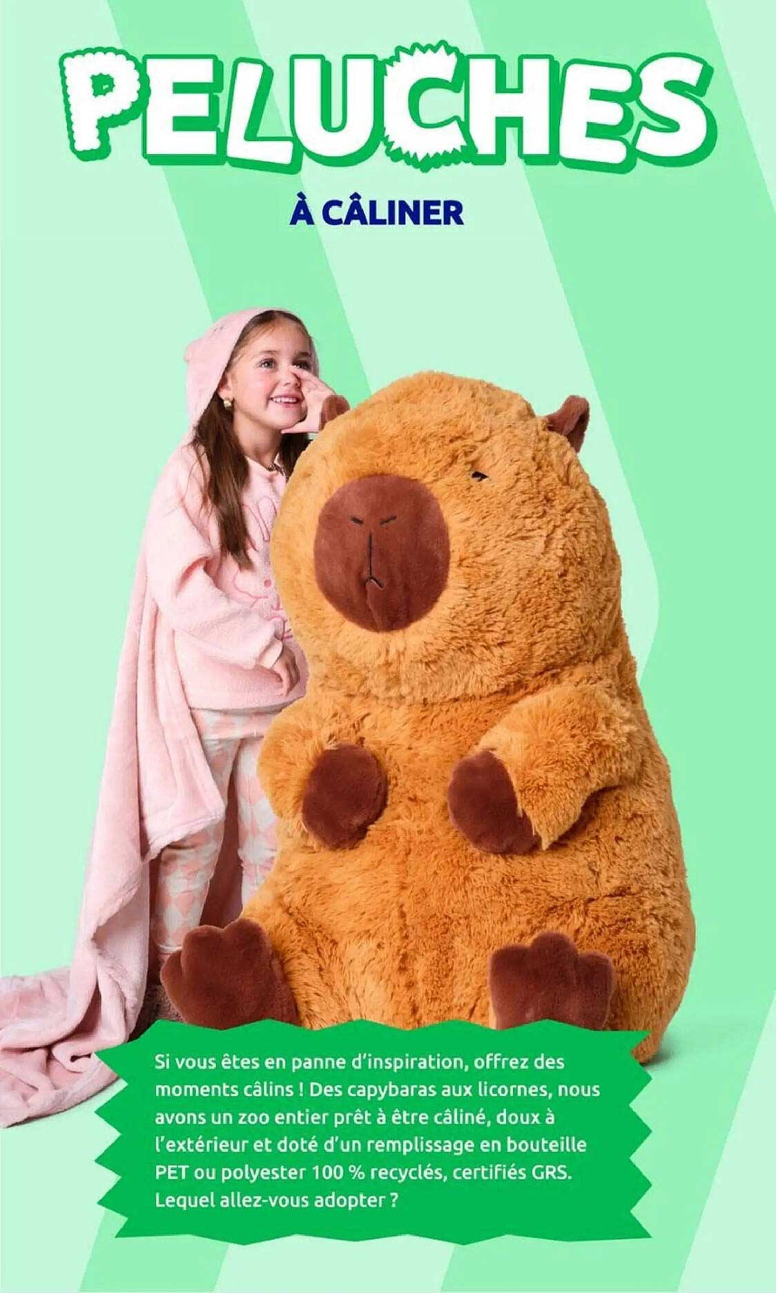 PELUCHES À CÂLINER