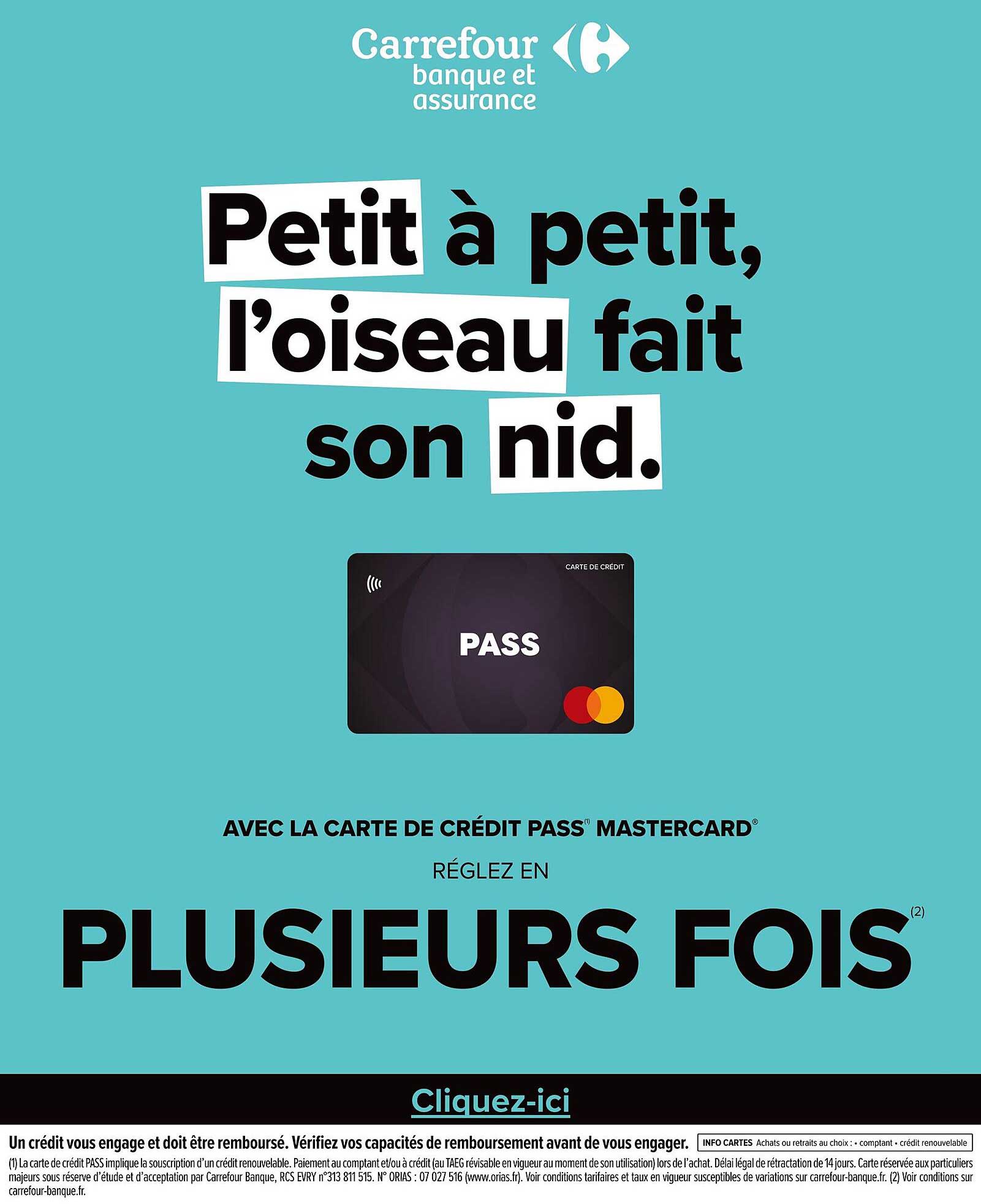 Petit à petit, l’oiseau fait son nid.