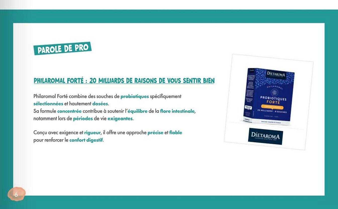 PHILAROMAL FORTÉ : 20 MILLIARDS DE RAISONS DE VOUS SENTIR BIEN