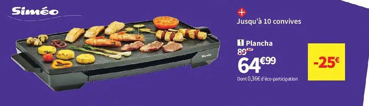 Plancha jusqu'à 10 convives