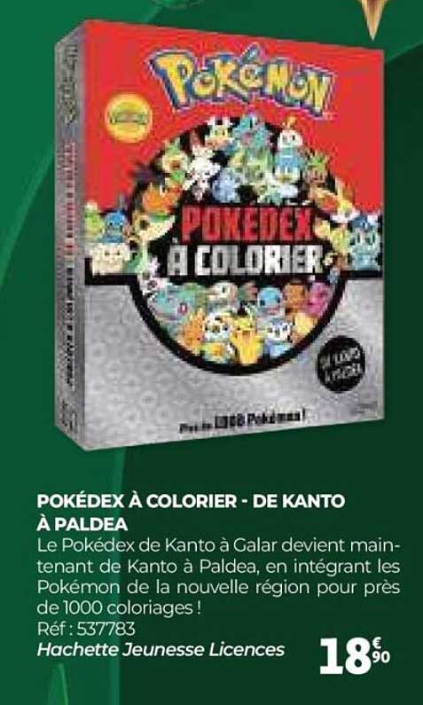 Pokédex à colorier - De Kanto à Paldea