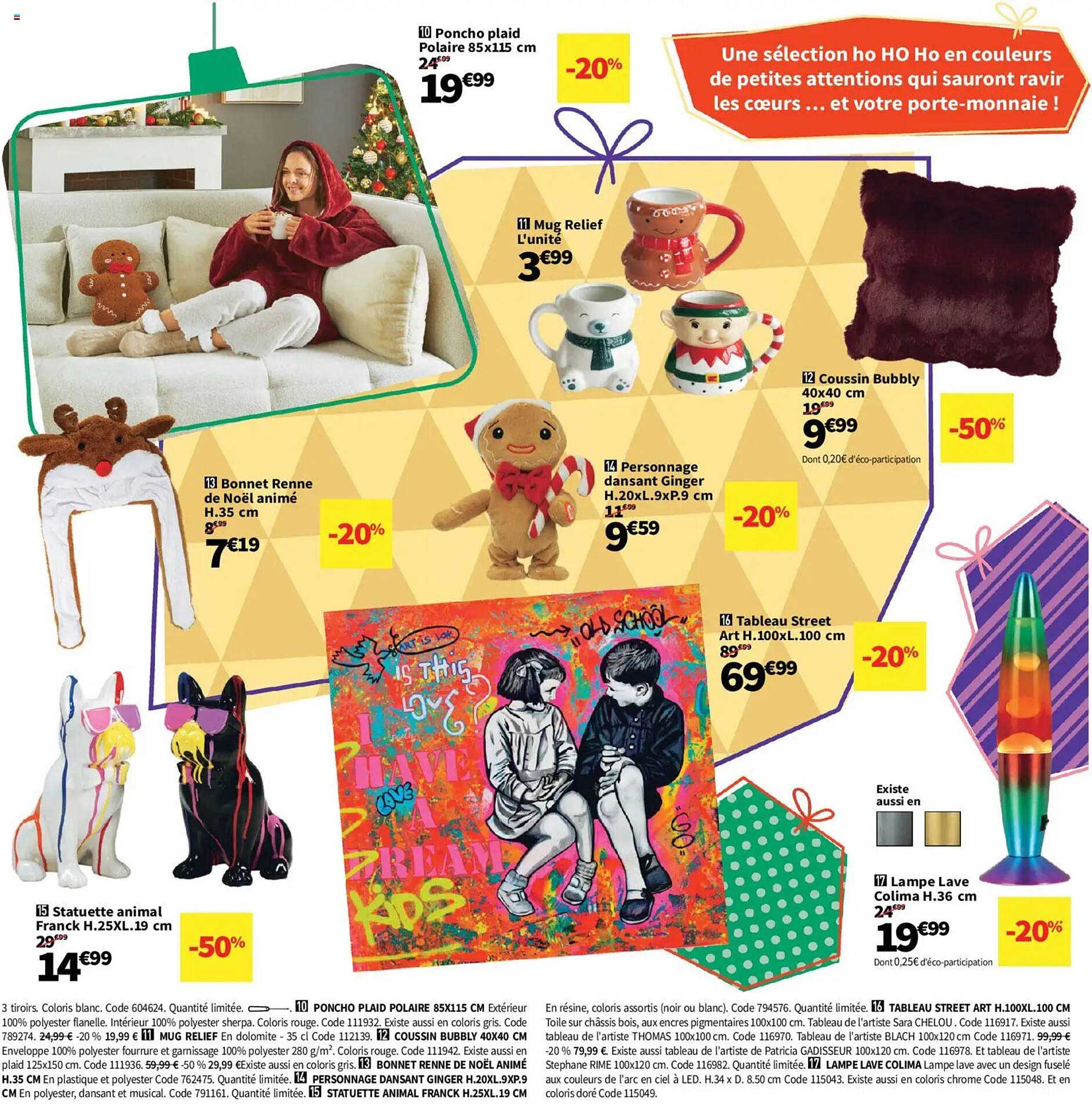 Poncho plaid Polaire 85X115 cm -20%