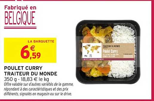 POULET CURRY TRAITEUR DU MONDE