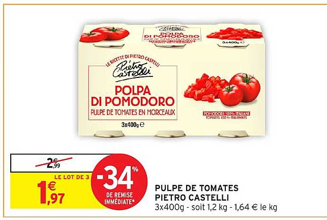 PULPE DE TOMATES PIETRO CASTELLI