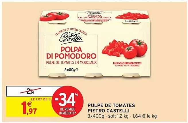 PULPE DE TOMATES PIETRO CASTELLI
