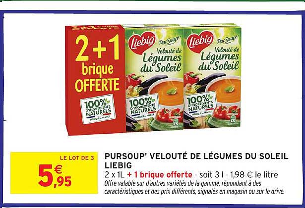 PURSOU' VELOUTÉ DE LÉGUMES DU SOLEIL LIEBIG