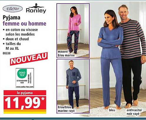Pyjama femme ou homme