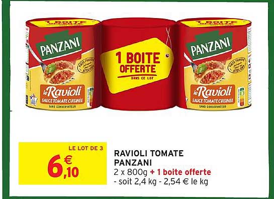RAVIOLI TOMATE PANZANI