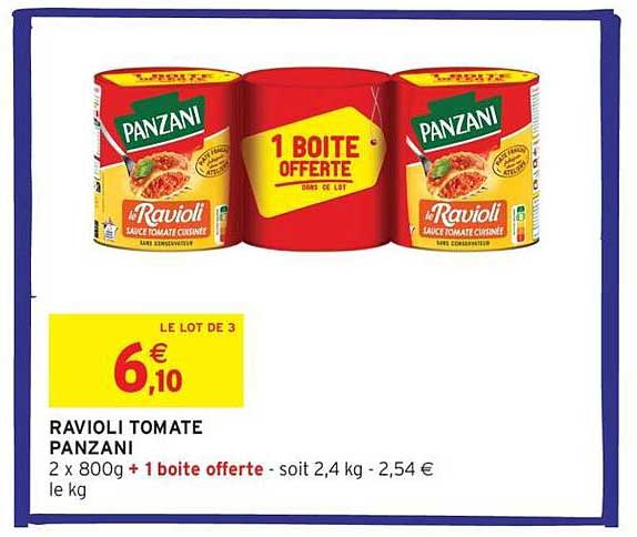 RAVIOLI TOMATE PANZANI