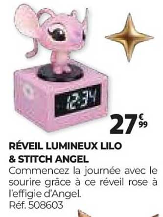 RÉVEIL LUMINEUX LILO & STITCH ANGEL