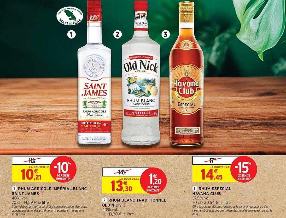 RHUM AGRICOLE IMPÉRIAL BLANC SAINT JAMES