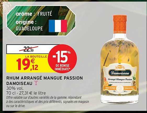 RHUM ARRANgÉ MANGUE PASSION DAMOISEAU