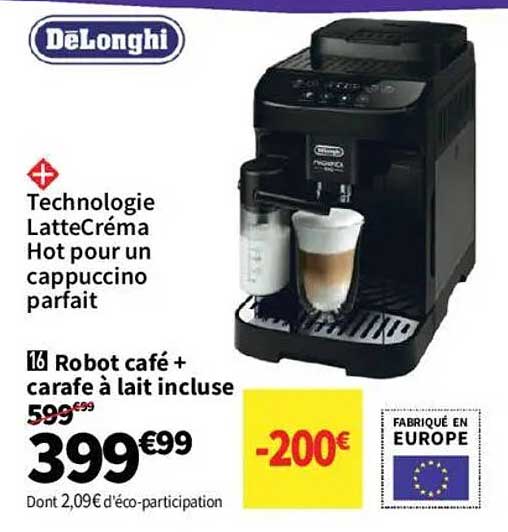 Robot café + carafe à lait incluse