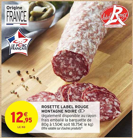 ROSETTE LABEL ROUGE MONTAGNE NOIRE