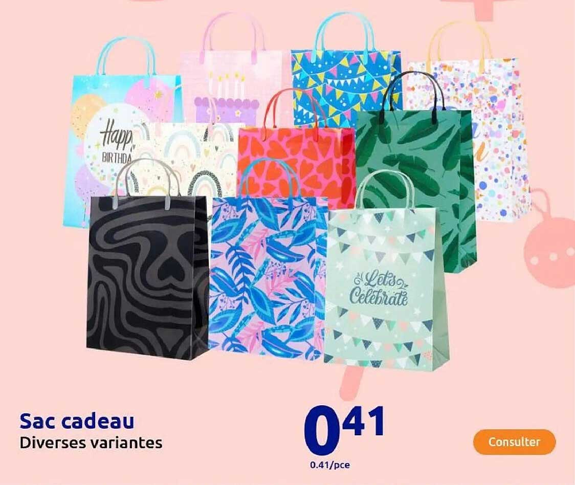 Sac cadeau - Diverses variantes