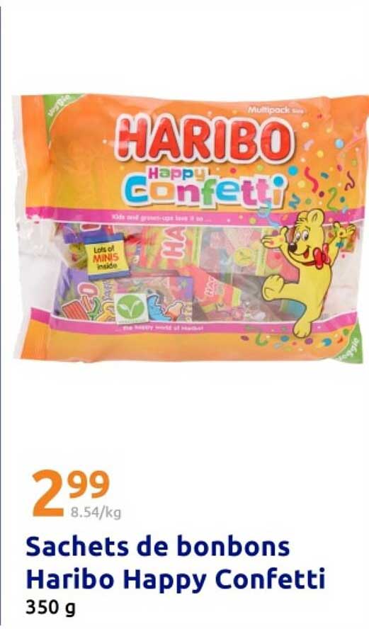 Sachets de bonbons Haribo Happy Confetti