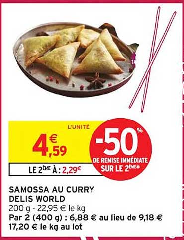 SAMOSSA AU CURRY DELIS WORLD