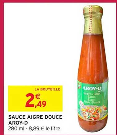 SAUCE AIGRE DOUCE AROY-D