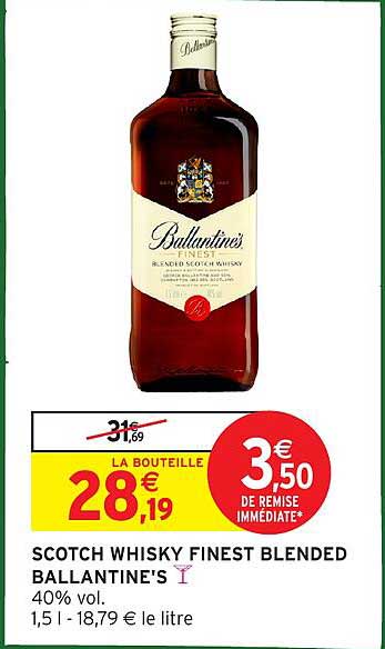 SCOTCH WHISKY FINEST BLENDED BALLANTINE'S