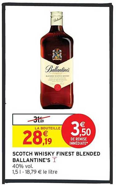 SCOTCH WHISKY FINEST BLENDED BALLANTINE'S