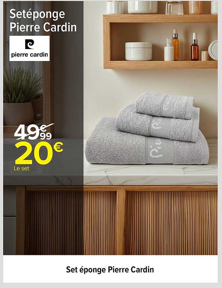 Set éponge Pierre Cardin