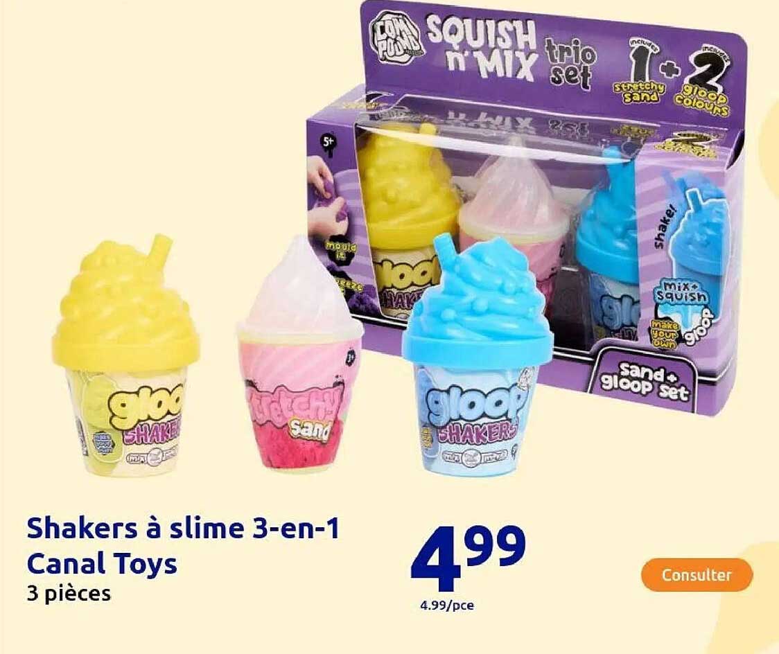 Shakers à slime 3-en-1 Canal Toys
