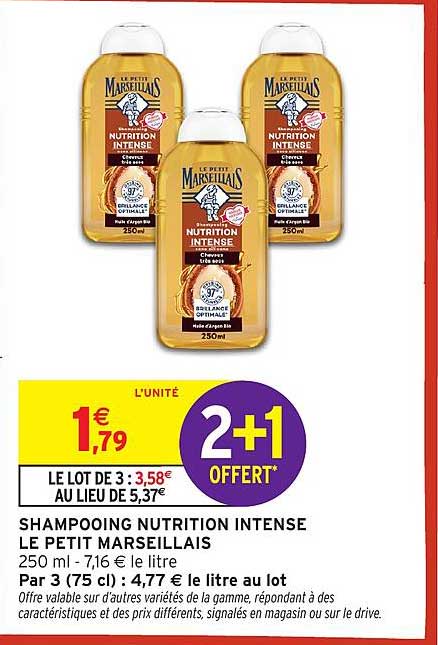 SHAMPOOING NUTRITION INTENSE LE PETIT MARSEILLAIS