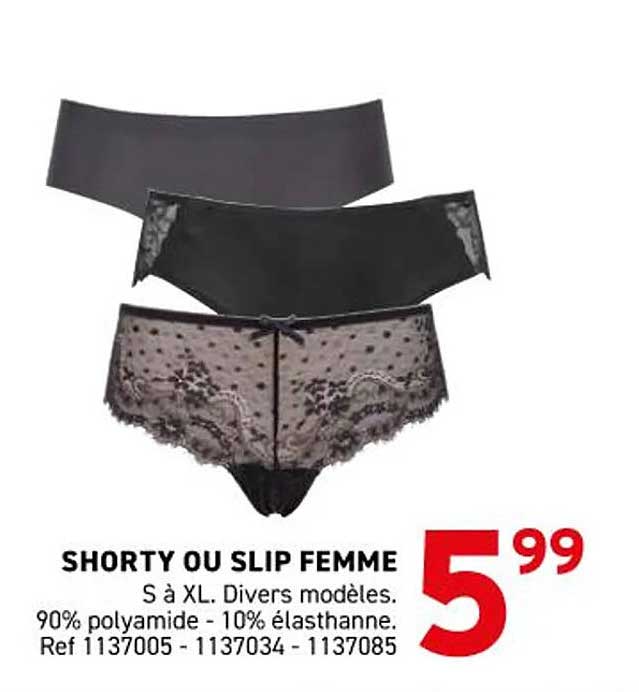 SHORTY OU SLIP FEMME
