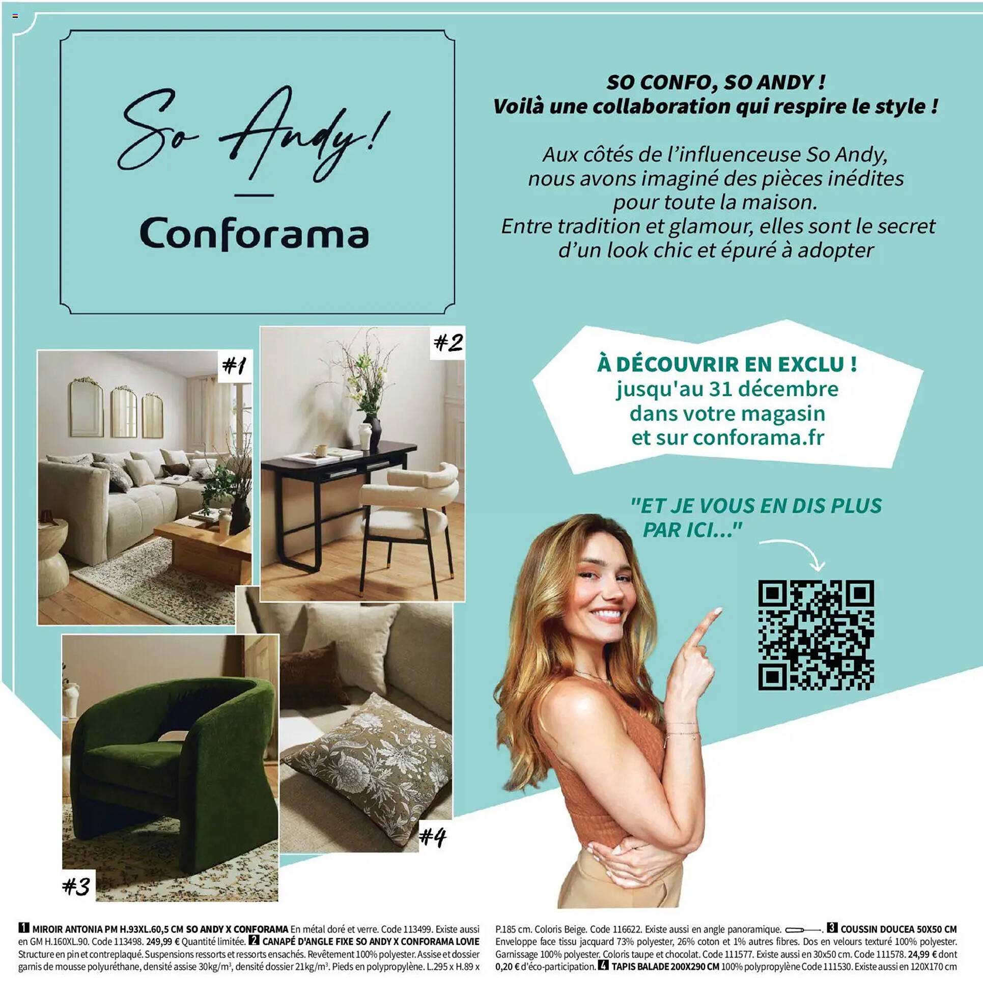 SO CONFO, SO ANDY ! Voilà une collaboration qui respire le style !