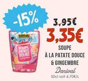 Soupe à la patate douce & gingembre