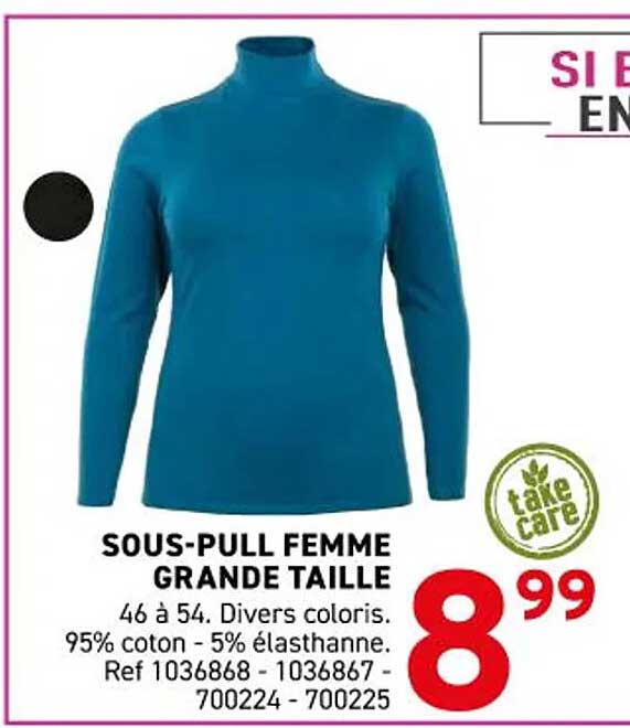 SOUS-PULL FEMME GRANDE TAILLE