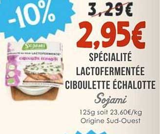 Spécialité lactofermentée ciboulette échalotte