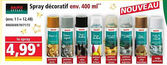 Spray décoratif env. 400 ml**