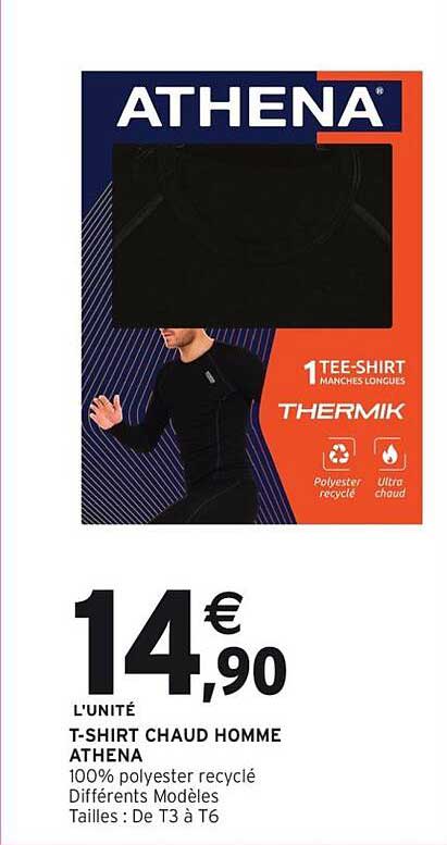 T-SHIRT CHAUD HOMME ATHENA