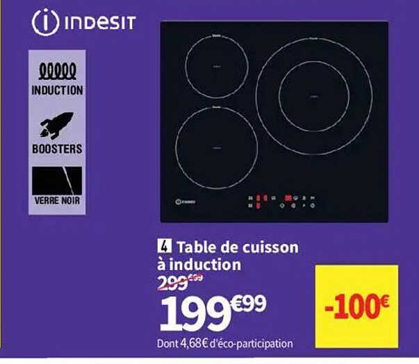 Table de cuisson à induction