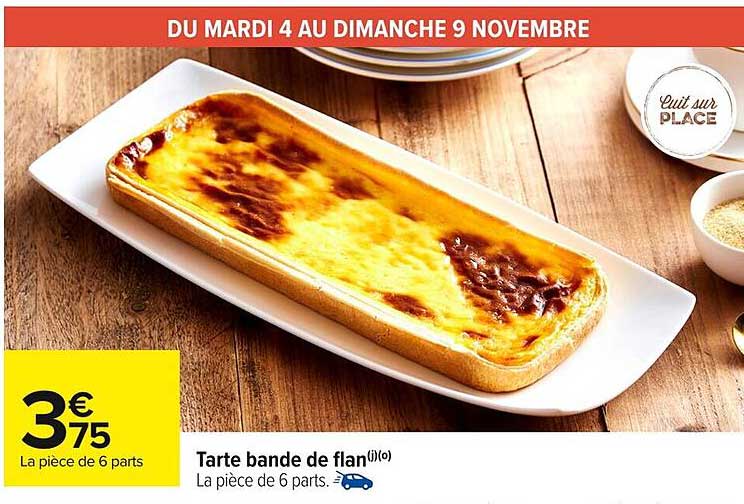 Tarte bande de flan