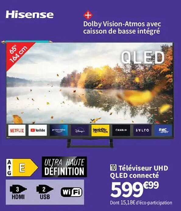 Téléviseur UHD QLED connecté