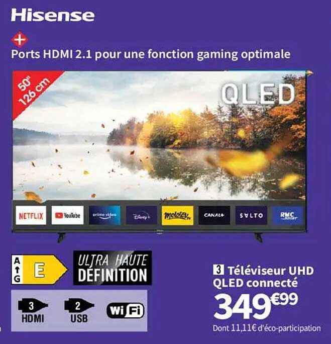 Téléviseur UHD QLED connecté