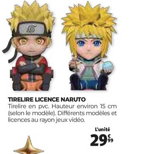 TIRELIRE LICENCE NARUTO