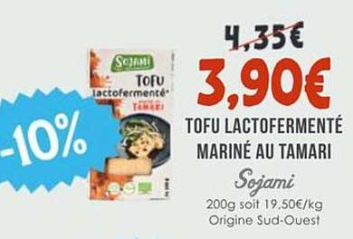 TOFU LACTOFERMENTÉ MARINÉ AU TAMARI