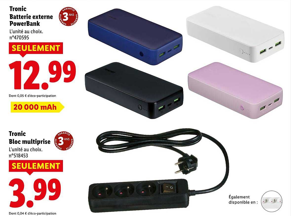 Tronic Batterie externe PowerBank