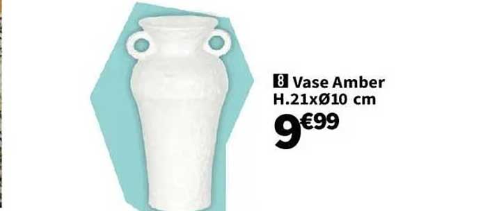 Vase Amber H.21xØ10 cm