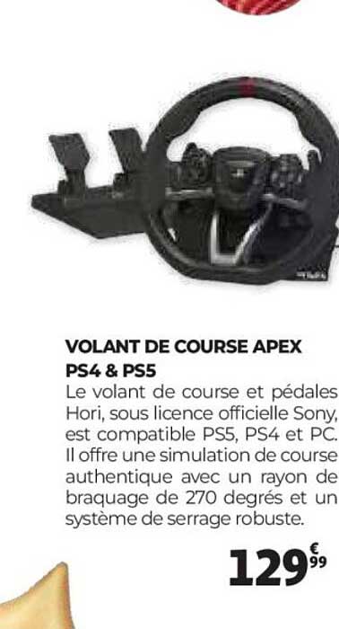 VOLANT DE COURSE APEX PS4 & PS5