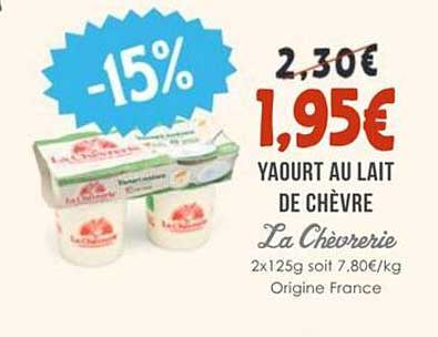 Yaourt au lait de chèvre La Chèvrerie