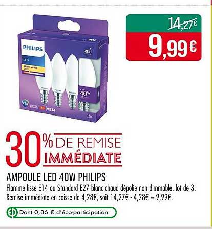 AMPoule LED 40W PHILIPS