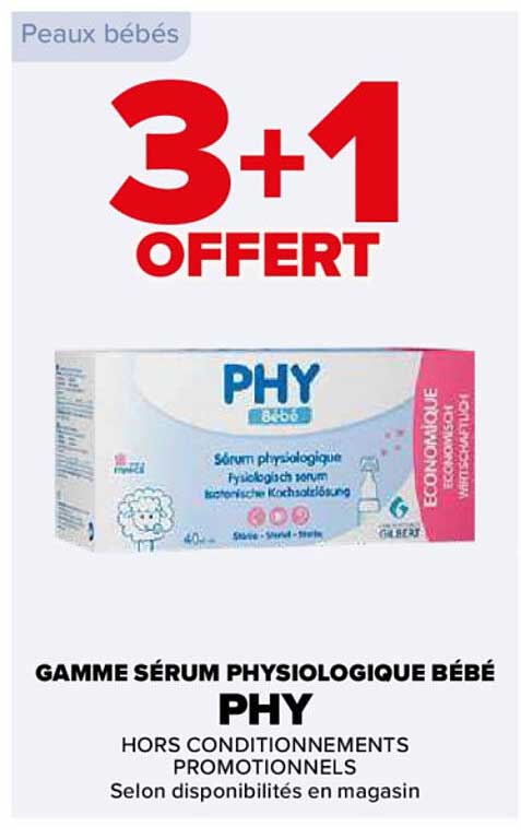 GAMME SÉRUM PHYSIOLOGIQUE BÉBÉ PHY